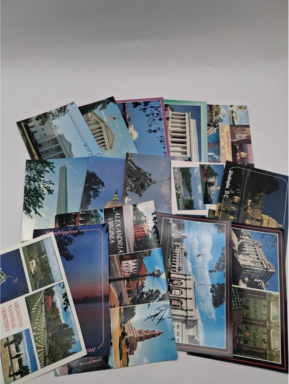 Vintage 1967 Washington D.C. Postcards Capital, Smithsonian Lof of 15